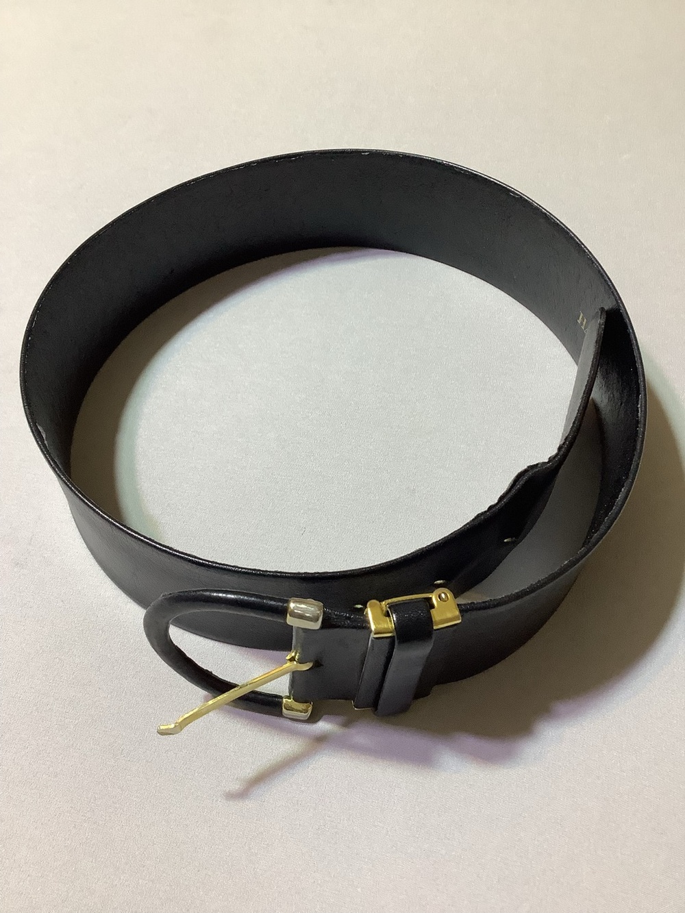 Vintage Hanae Mori Japan Designer Leather Belt Womens 1980's Haute Couture